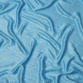 Sky Blue Paisley Self-Design Pure Silk Satin Fabric, Width 140 Cms, Made in India-D23904