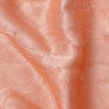 Peach Floral Paisley Self-Design Pure Silk Satin Fabric, Width 140 Cms, Made in India-D23905