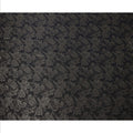 Black Floral Paisley Self-Design Pure Silk Satin Fabric, Width 140 Cms, Made in India-D23906