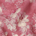 Dusty Rose Beige Monotone Floral Printed Viscose Crepe Fabric, Width 110 Cms, Made in India-D23912 - Regal Fabrics