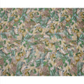 Olive Green Multicolor Brushstroke Floral Printed Viscose Crepe Fabric, Width 110 Cms, Made in India-D23913 - Regal Fabrics