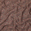 Maroon Black Multicolor Ethnic Paisley Animal Printed Viscose Crepe Fabric, Width 110 Cms, Made in India-D23914