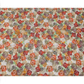 Ivory Base Multicolor Abstract Floral Printed Viscose Crepe Fabric, Width 110 Cms, Made in India-D23918