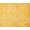 Sunshine Yellow and Ivory Abstract Swirl Printed Cotton Lawn Fabric, Width 110 Cms, Made in India-D23925