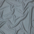 Blue and Ivory Horizontal Stripe Cotton Lawn Fabric, Width 110 Cms, Made in India-D23938