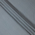 Blue and Ivory Horizontal Stripe Cotton Lawn Fabric, Width 110 Cms, Made in India-D23938