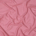 Pink and White Cotton Lawn Fabric with Fine Horizontal Stripe Pattern, Width 110 Cms, Made in India-D23948