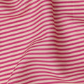 Pink and White Cotton Lawn Fabric with Fine Horizontal Stripe Pattern, Width 110 Cms, Made in India-D23948