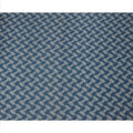 Indigo Blue Cotton Lawn Fabric with Abstract White Check Pattern Print, Width 110 Cms, Made in India-D23951