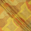 Yellow and Orange Cotton Lawn Fabric with Abstract Patch Print, 140 Cms Width, Made in India-D24155 Regal Fabrics