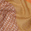 Rust Brown and Orange Cotton Lawn Fabric with Patch Print Design, 140 Cms Width, Made in India-D24158