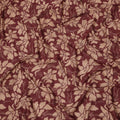Maroon and Beige Cotton Lawn Fabric with Floral Print, 140 Cms Width, Made in India-D24165