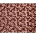 Maroon and Beige Cotton Lawn Fabric with Floral Print, 140 Cms Width, Made in India-D24165
