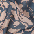 Slate Blue and Beige Cotton Lawn Fabric with Floral Print, 140 Cms Width, Made in India-D24166 Regal Fabrics