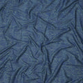 Midnight Blue Cotton Lawn Fabric with Sea Green Abstract Floral Print, 140 Cms Width, Made in India-D24168