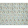 Soft Aqua Cotton Lawn Fabric with Multicolor Floral Mosaic Print, 110 Cms Width, Made in Japan-D24170