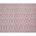 Blush Beige Cotton Lawn Fabric with Red & Lavender Floral Tile Print, 110 Cms Width, Made in Japan-D24174