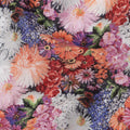 Multicolor Cotton Lawn Fabric with Vibrant Red, Orange & Pink Floral Bunch Print, 110 Cms Width, Made in Japan-D24177