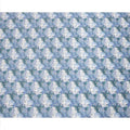 Powder Blue Cotton Lawn Fabric with White & Sky Blue Floral Bunch Print, 110 Cms Width, Made in Japan-D24178