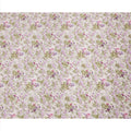 Blush Pink Cotton Lawn Fabric with Mauve and Green Floral Print, 110 Cms Width, Made in Japan-D24184