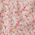 Peach Pink Cotton Lawn Fabric with Multicolor Floral Print, 110 Cms Width, Made in Japan-D24202 - Regal Fabrics