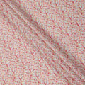 Peach Pink Cotton Lawn Fabric with Multicolor Floral Print, 110 Cms Width, Made in Japan-D24202 - Regal Fabrics