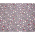 Lavender Cotton Lawn Fabric with Red and White Floral Print, 110 Cms Width, Made in Japan-D24210