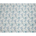 Icy Blue Cotton Lawn Fabric with Blue and Teal Floral Print, 110 Cms Width, Made in Japan-D24212