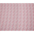 Pink Floral Outline Print Cotton Lawn Fabric with Watercolor Effect, 110 Cms Width, Made in India-D24317