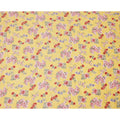 Yellow Floral Printed Cotton Uragiri Voile Fabric, 110 Cms Width, Japan-D25292