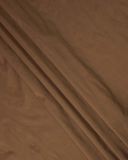 Copper Brown Plain Pure Raw Silk Fabric, 140 Cms Width, Made in India-D25981