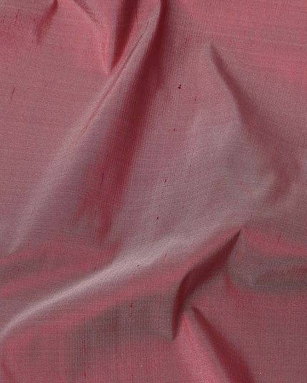 Dusty Rose Plain Pure Raw Silk Fabric, 140 Cms Width, Made in India-D25990