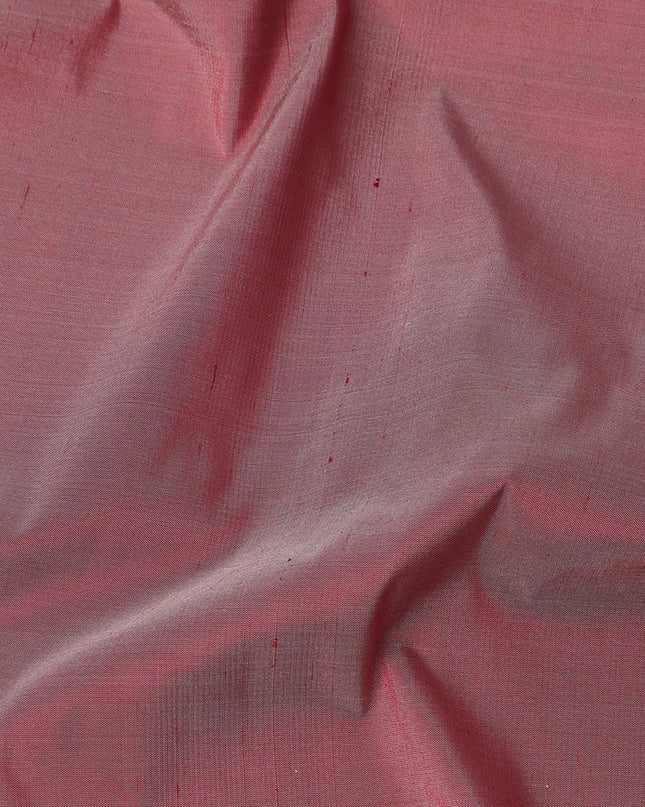 Dusty Rose Plain Pure Raw Silk Fabric, 140 Cms Width, Made in India-D25990