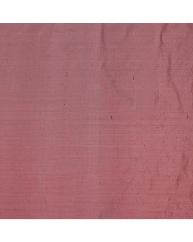 Dusty Rose Plain Pure Raw Silk Fabric, 140 Cms Width, Made in India-D25990