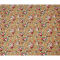 Mustard Floral Printed Cotton Lawn Fabric 110 Cms Width India-D27754 - Regal Fabrics