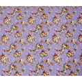 Lavender Floral Printed Cotton Lawn Fabric 110 Cms Width India-D27757 - Regal Fabrics