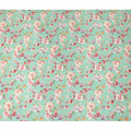 Green Floral Pure Silk Crepe Fabric 110cm - 0028967