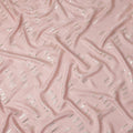 Baby Rose Pink Lurex Stripe Silk Crepe 140cm