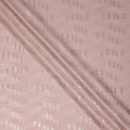 Baby Rose Pink Lurex Stripe Silk Crepe 140cm