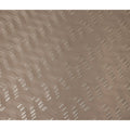 Warm Taupe Brown Lurex Stripe Silk Crepe 140cm