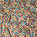 Green Garden Floral Jacquard Viscose Crepe 110cm