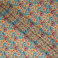 Green Tropical Floral Jacquard Viscose Crepe 110cm