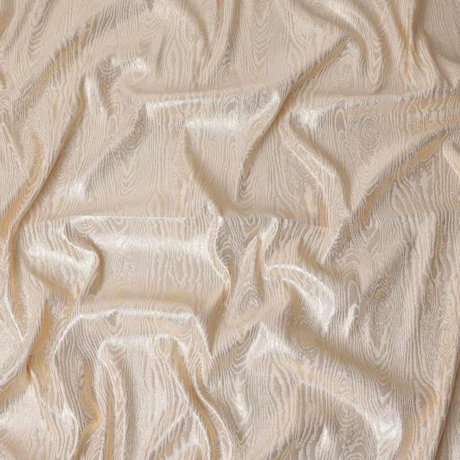Beige Self Design Brocade Fabric 140cm