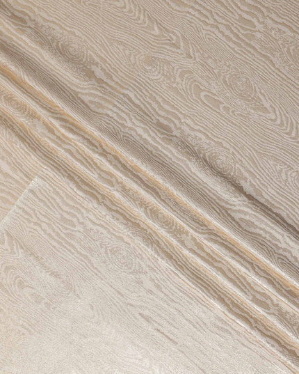 Beige Self Design Brocade Fabric 140cm