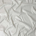 White Self Design Brocade Fabric 140cm