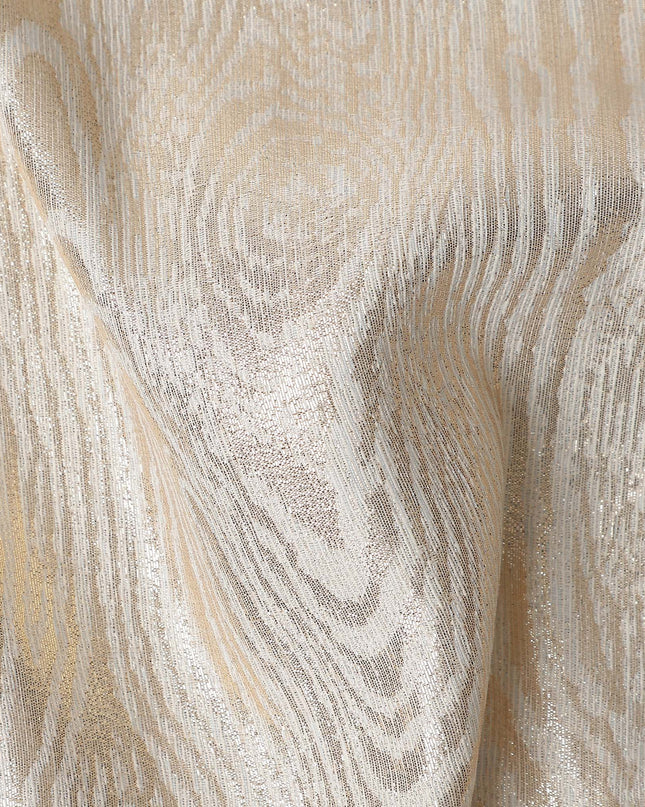 Gold Self Design Brocade Fabric 140cm
