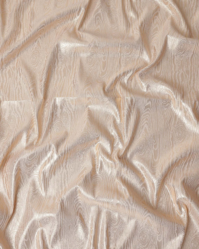 Beige Self Design Brocade Fabric 140cm
