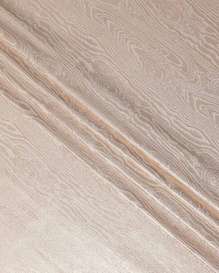 Beige Self Design Brocade Fabric 140cm