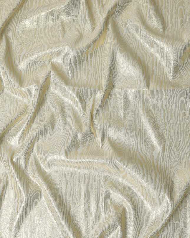 Beige Self Design Brocade Fabric 140cm