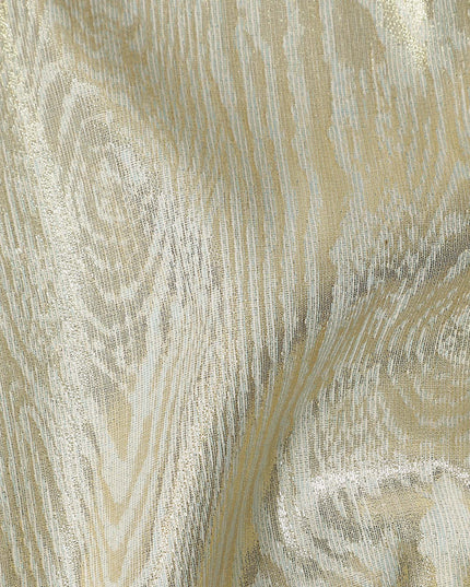 Beige Self Design Brocade Fabric 140cm
